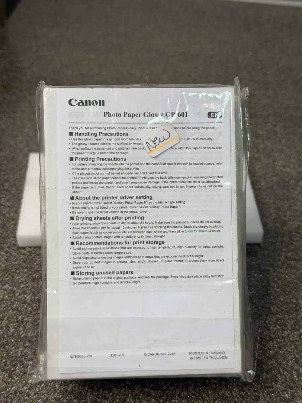 Canon Photo Paper Glossy GP-601 Lot of 3 Sealed Packs